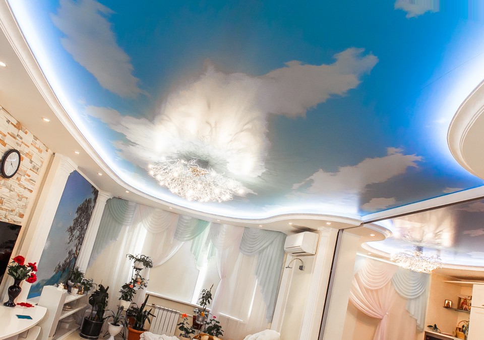 Заказать потолок с фотопечатью в г. Приозерск